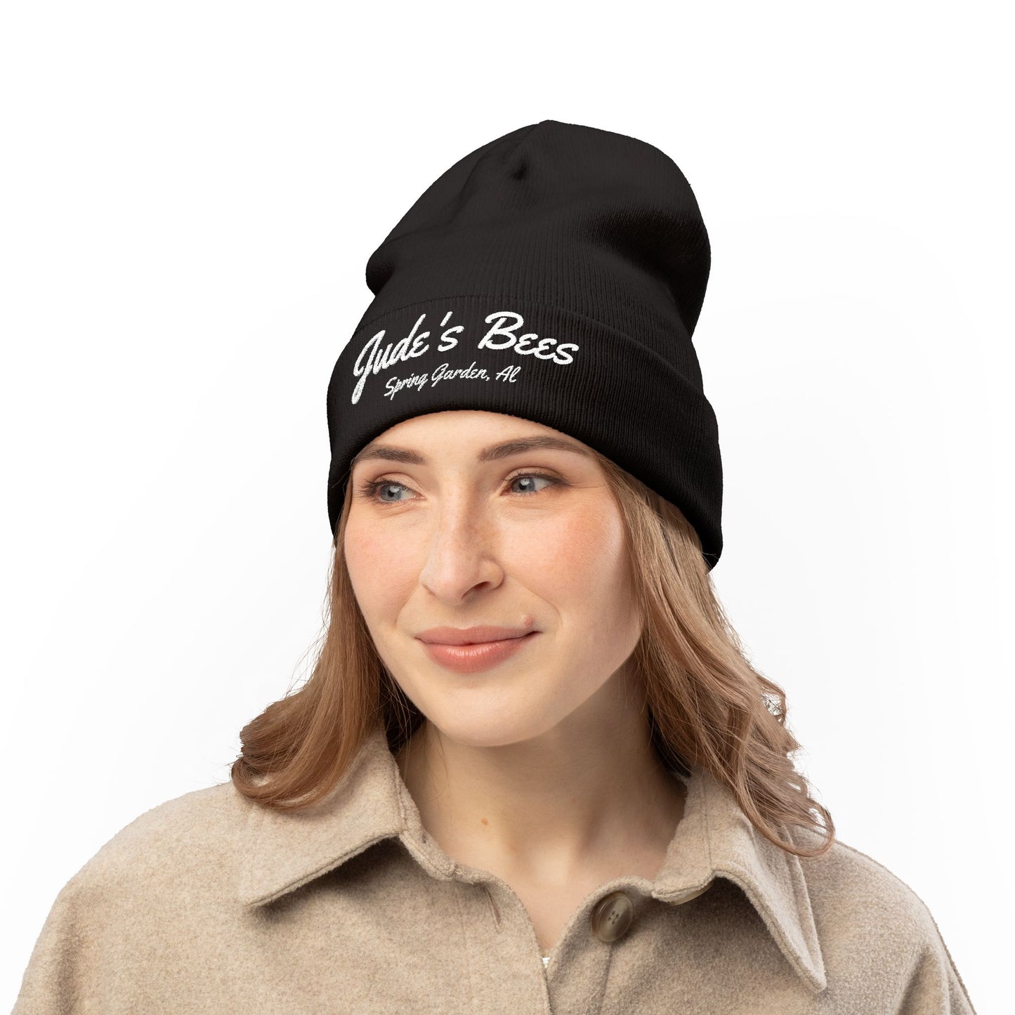 Jude's Bees Embroidery, Custom Winter Hat, Cozy Headwear, Perfect Birthday Gift, Winter Accessory, Bee [...]