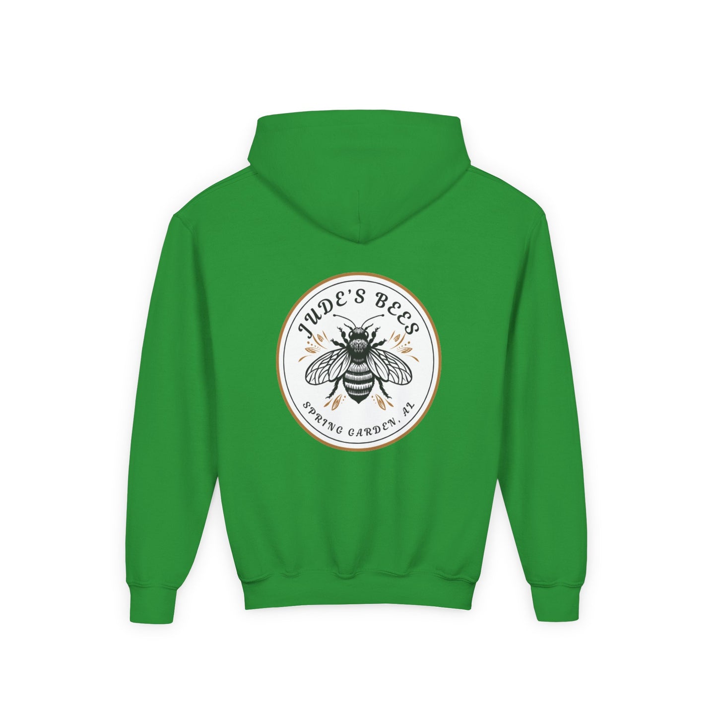 Jude;s Bees-Themed Youth Hoodie, Perfect for Nature Lovers, Unique Gift, Eco-Friendly Apparel, Spring Fashion