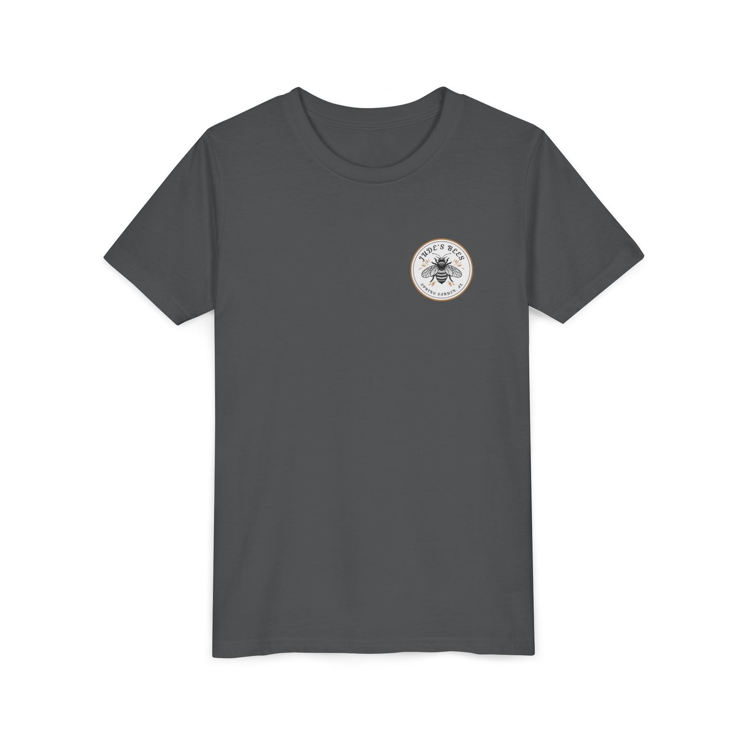 Jude's Bees Youth Bee Graphic Tee, Cute Kids Shirt, Insect Lover Gift, Summer Fashion, Trendy Playwear