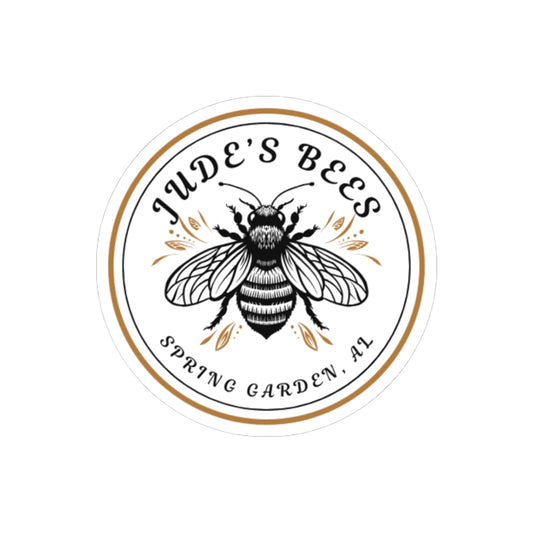 Bee Themed Kiss-Cut Stickers, Flower & Nature Decor, Customizable Vinyl Decals, Laptop & Water Bottle Stickers, Gift for Beekeepers