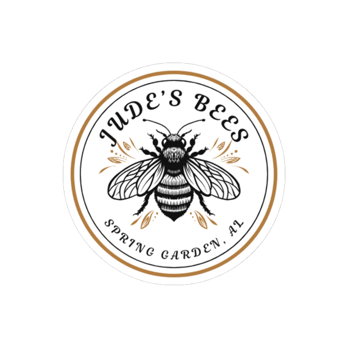Bee Themed Kiss-Cut Stickers, Flower & Nature Decor, Customizable Vinyl Decals, Laptop & Water Bottle Stickers, Gift for Beekeepers