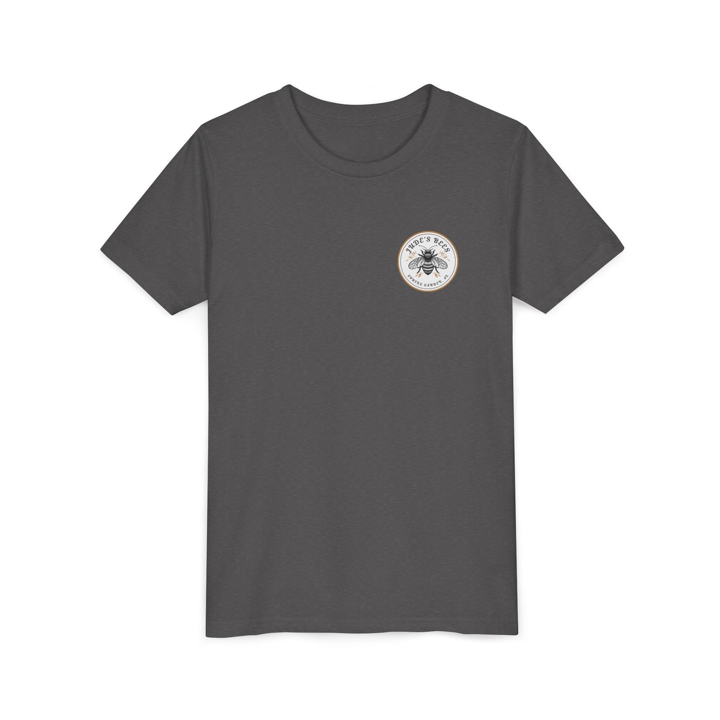 Jude's Bees Youth Bee Graphic Tee, Cute Kids Shirt, Insect Lover Gift, Summer Fashion, Trendy Playwear