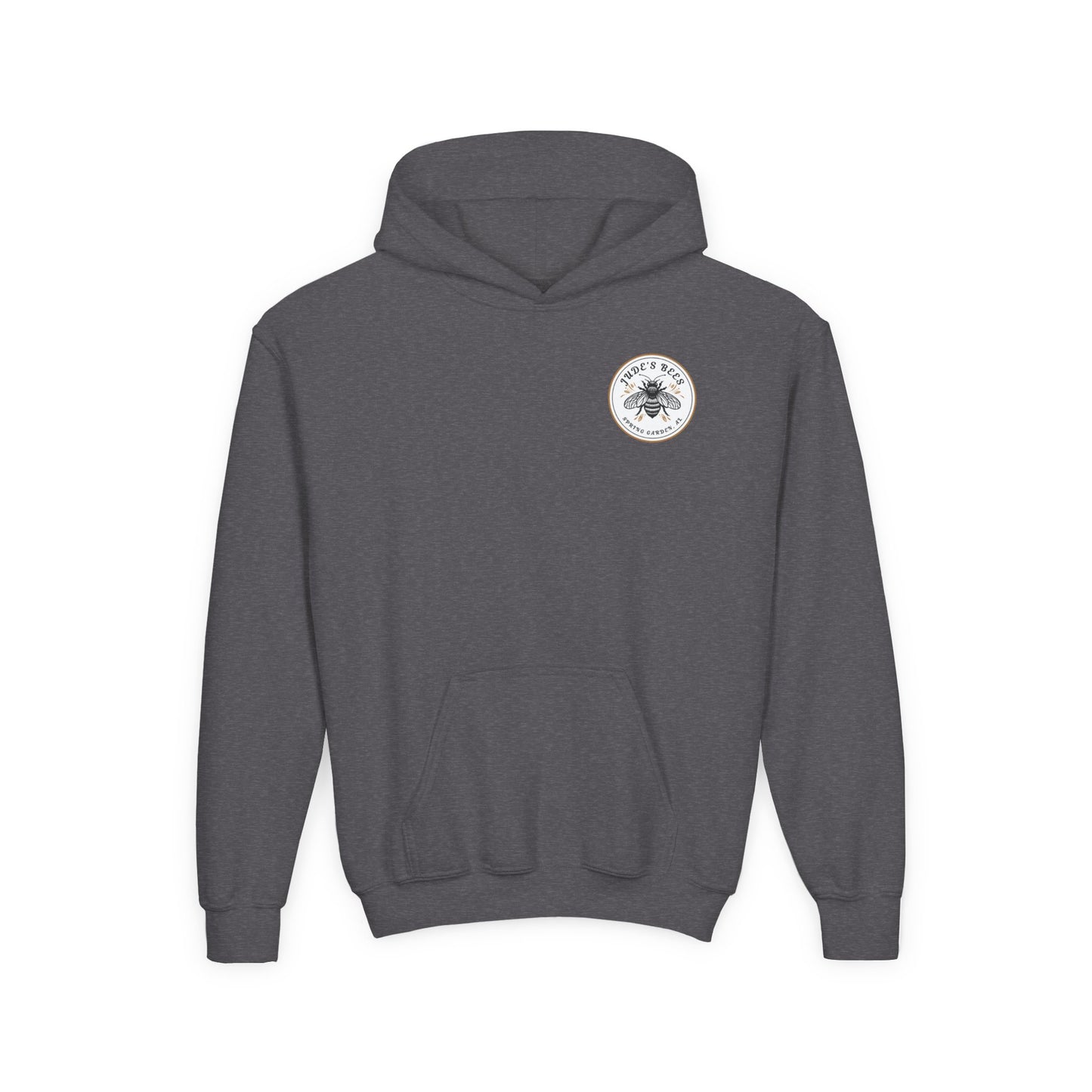 Jude;s Bees-Themed Youth Hoodie, Perfect for Nature Lovers, Unique Gift, Eco-Friendly Apparel, Spring Fashion