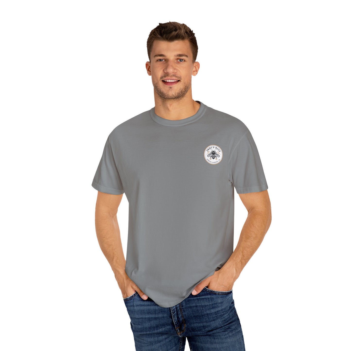 Jude's Bees is Buzzing with Style: Custom Unisex Bee T-Shirt for Nature Lovers, Gift for Gardeners, Summer Essential, Bee Enthusiast Tee, [...]