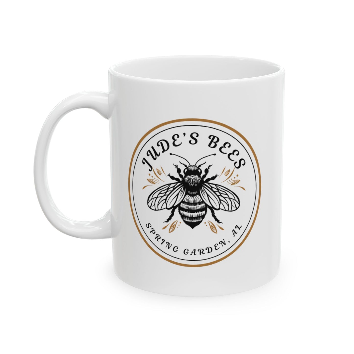 Jude's Bees Ceramic Mug - Perfect for Eco-Lovers, Gift for Nature Enthusiasts, Eco-Friendly Tea/Coffee Mug, Bee Themed Gift, 11oz & [...]