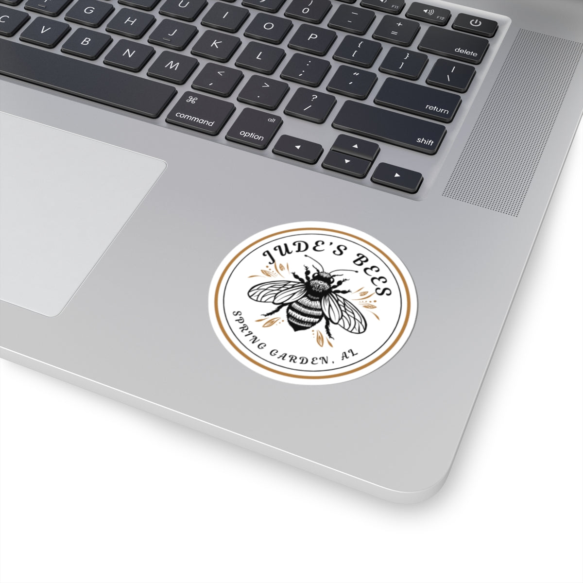 Bee Themed Kiss-Cut Stickers, Flower & Nature Decor, Customizable Vinyl Decals, Laptop & Water Bottle Stickers, Gift for Beekeepers