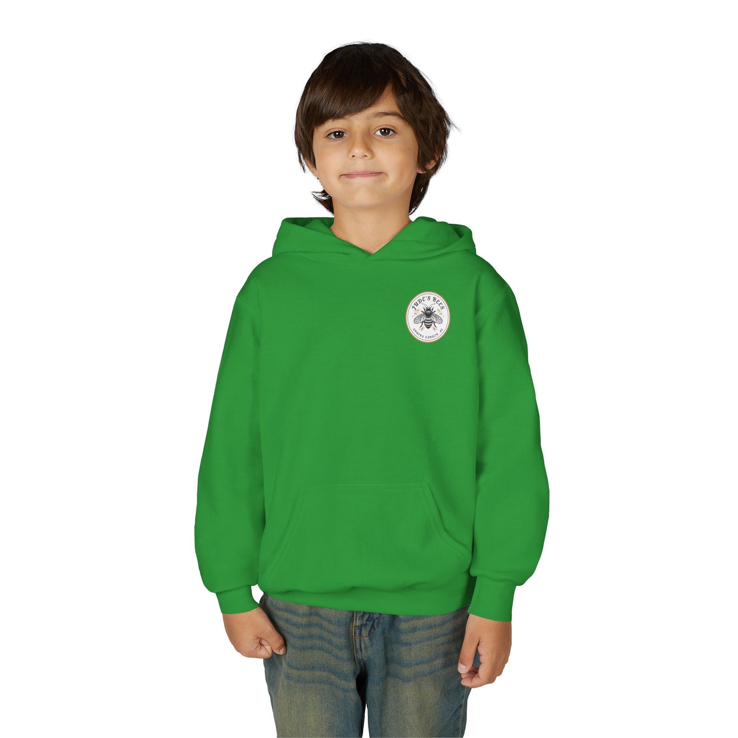 Jude;s Bees-Themed Youth Hoodie, Perfect for Nature Lovers, Unique Gift, Eco-Friendly Apparel, Spring Fashion