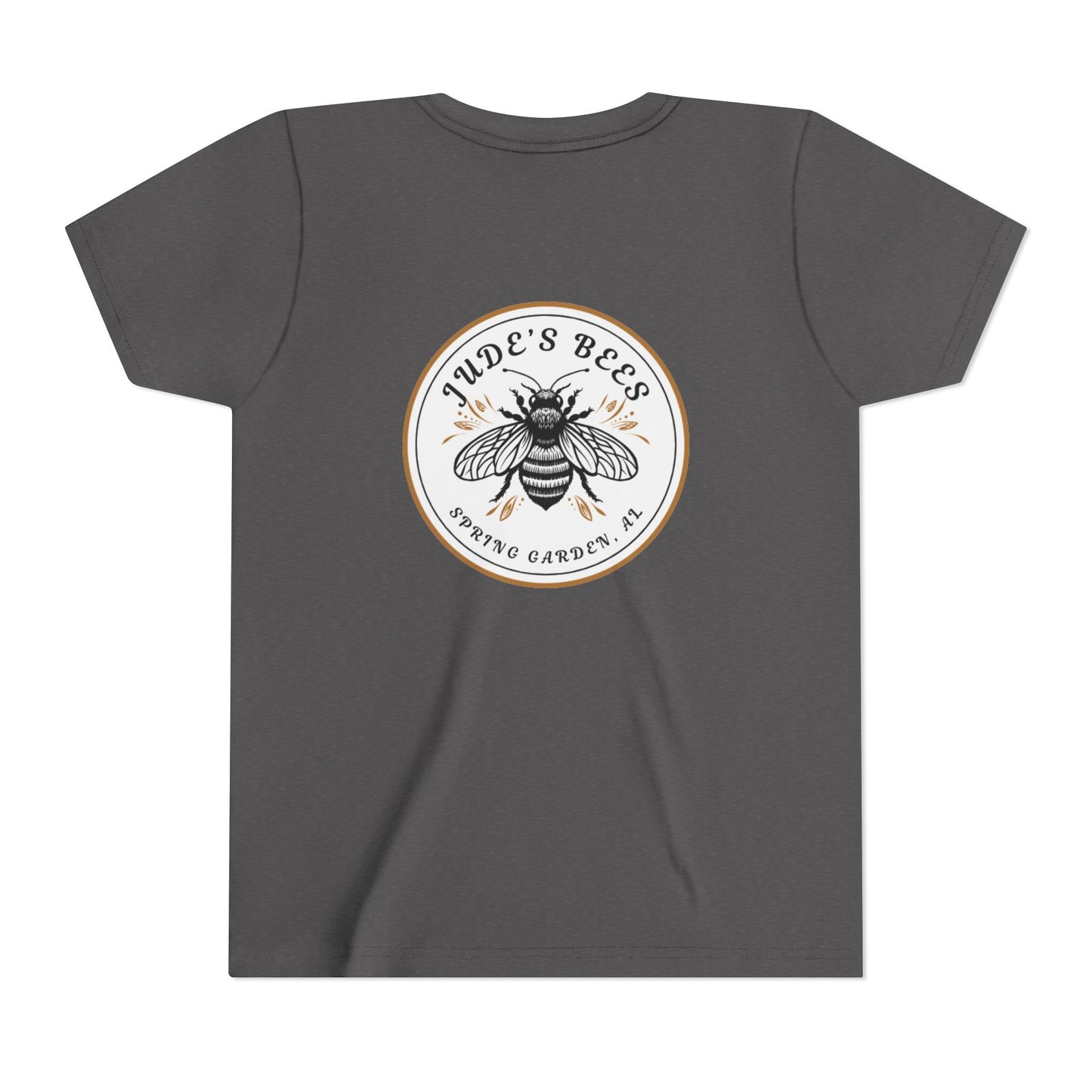 Jude's Bees Youth Bee Graphic Tee, Cute Kids Shirt, Insect Lover Gift, Summer Fashion, Trendy Playwear