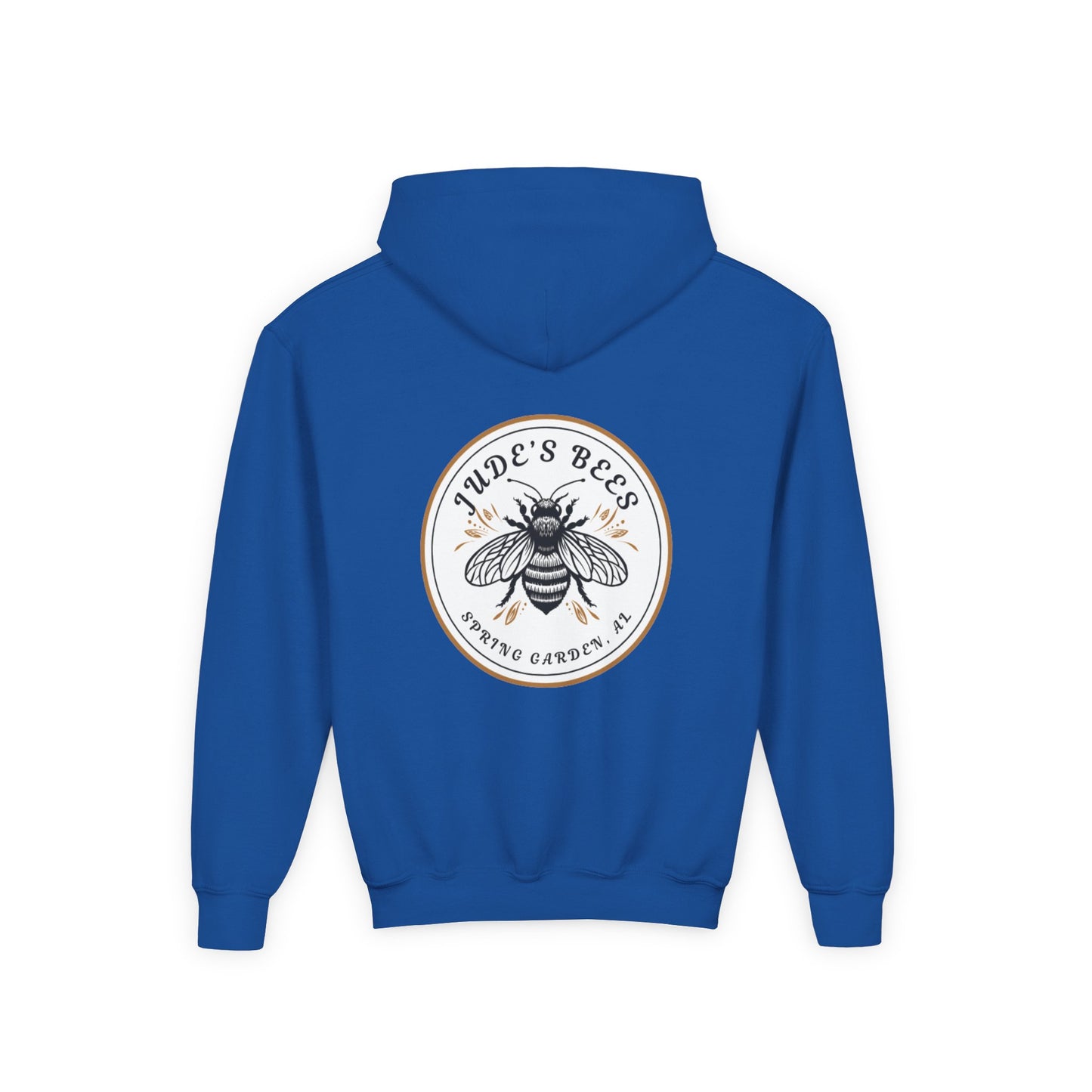 Jude;s Bees-Themed Youth Hoodie, Perfect for Nature Lovers, Unique Gift, Eco-Friendly Apparel, Spring Fashion