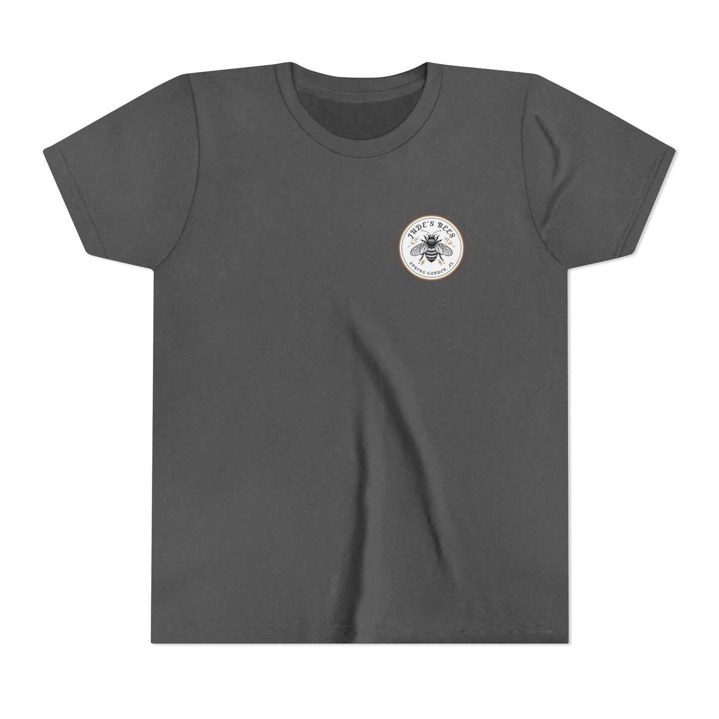 Jude's Bees Youth Bee Graphic Tee, Cute Kids Shirt, Insect Lover Gift, Summer Fashion, Trendy Playwear