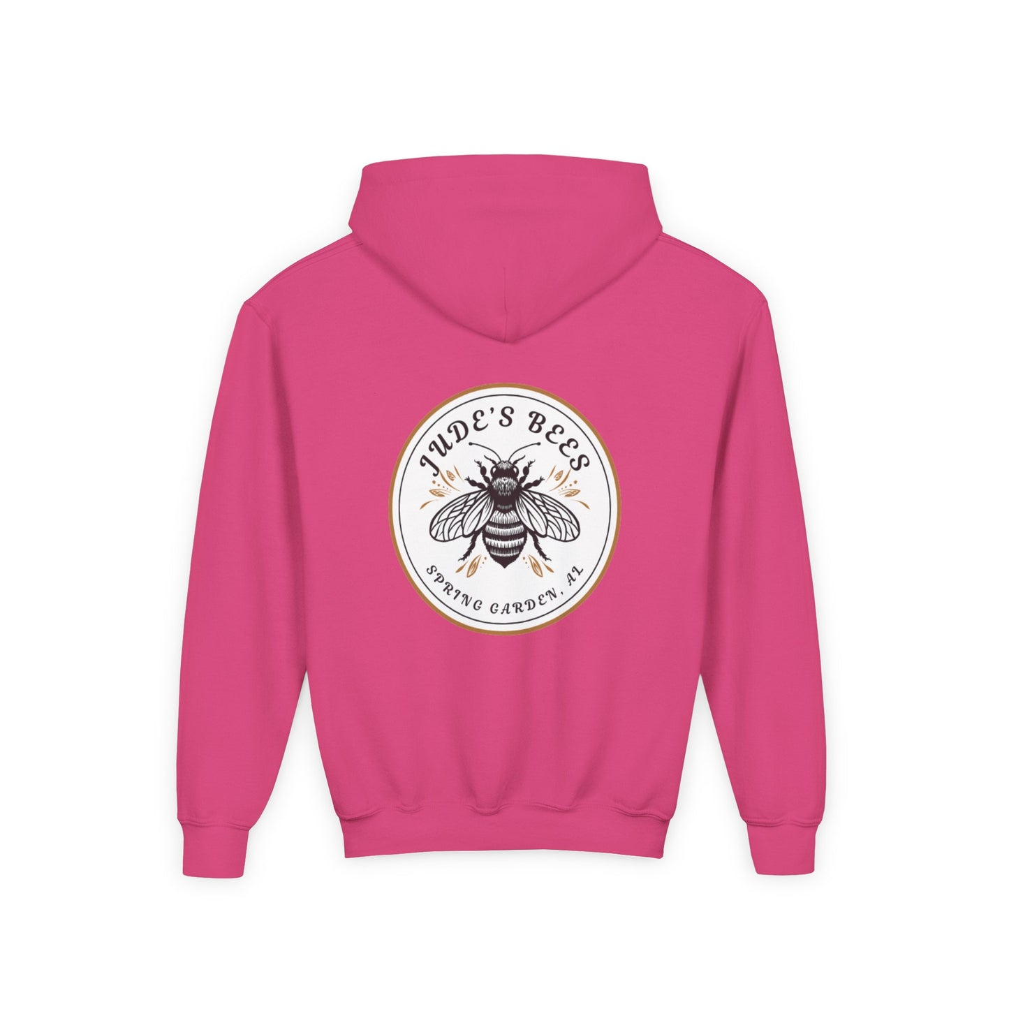 Jude;s Bees-Themed Youth Hoodie, Perfect for Nature Lovers, Unique Gift, Eco-Friendly Apparel, Spring Fashion