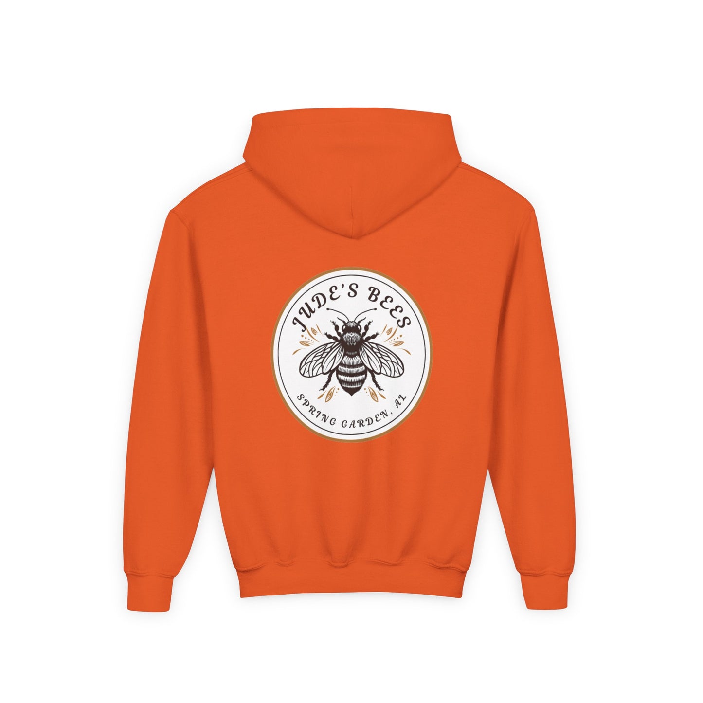 Jude;s Bees-Themed Youth Hoodie, Perfect for Nature Lovers, Unique Gift, Eco-Friendly Apparel, Spring Fashion
