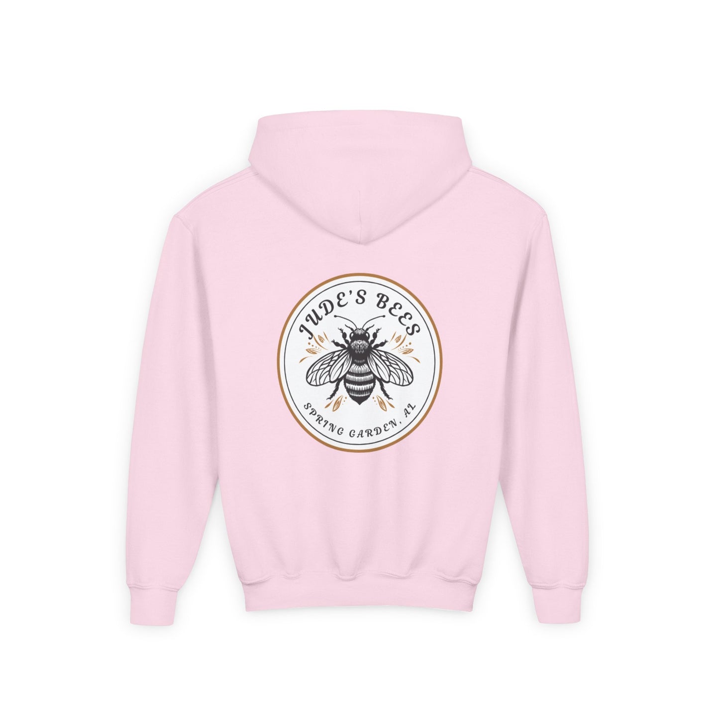 Jude;s Bees-Themed Youth Hoodie, Perfect for Nature Lovers, Unique Gift, Eco-Friendly Apparel, Spring Fashion