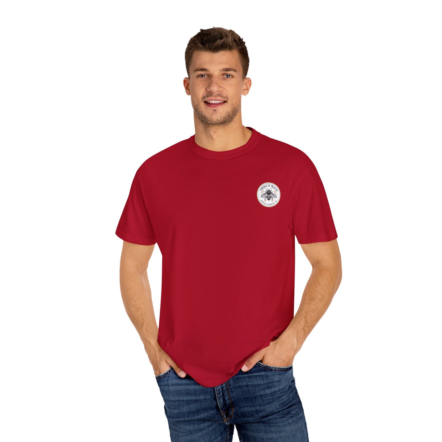 Jude's Bees is Buzzing with Style: Custom Unisex Bee T-Shirt for Nature Lovers, Gift for Gardeners, Summer Essential, Bee Enthusiast Tee, [...]