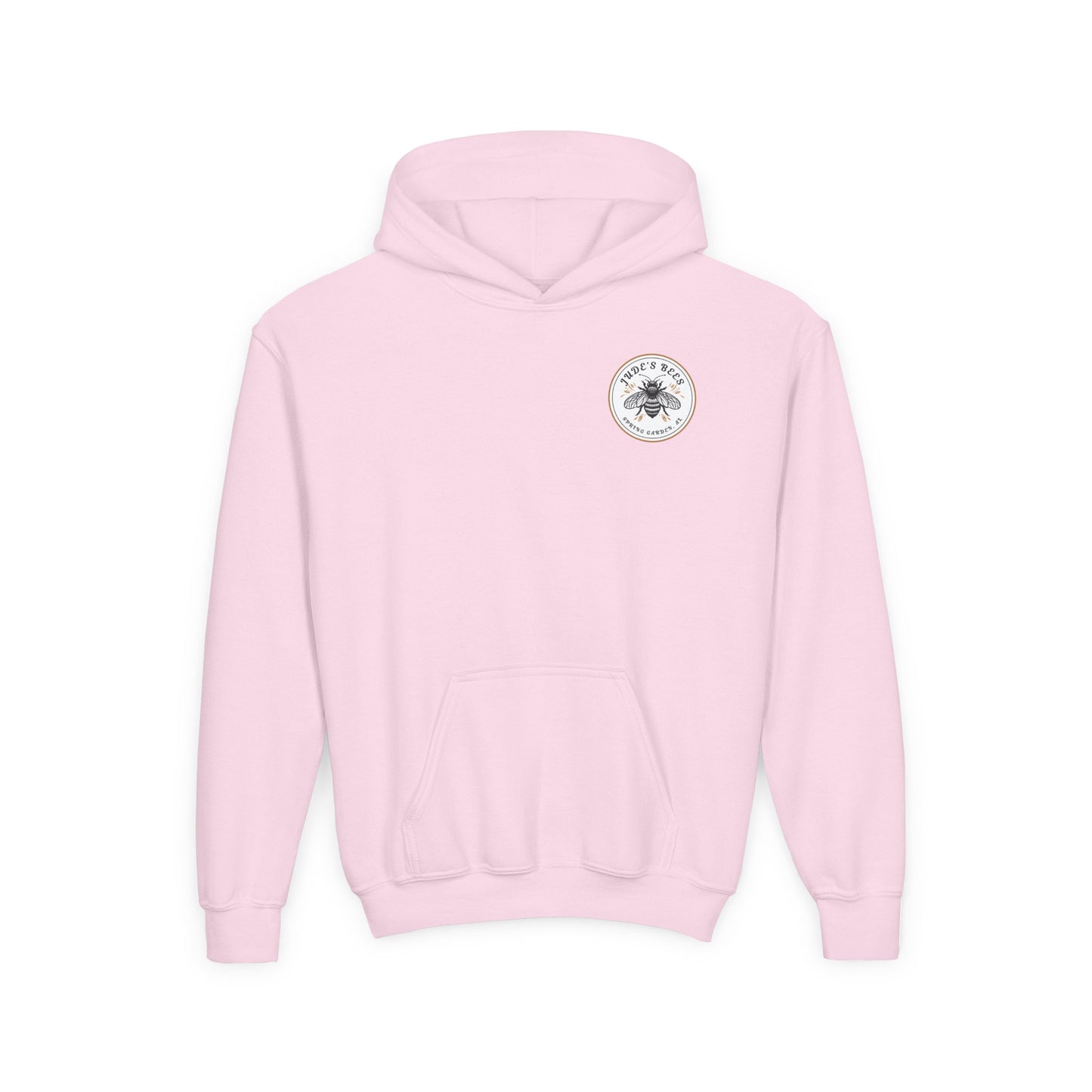 Jude;s Bees-Themed Youth Hoodie, Perfect for Nature Lovers, Unique Gift, Eco-Friendly Apparel, Spring Fashion
