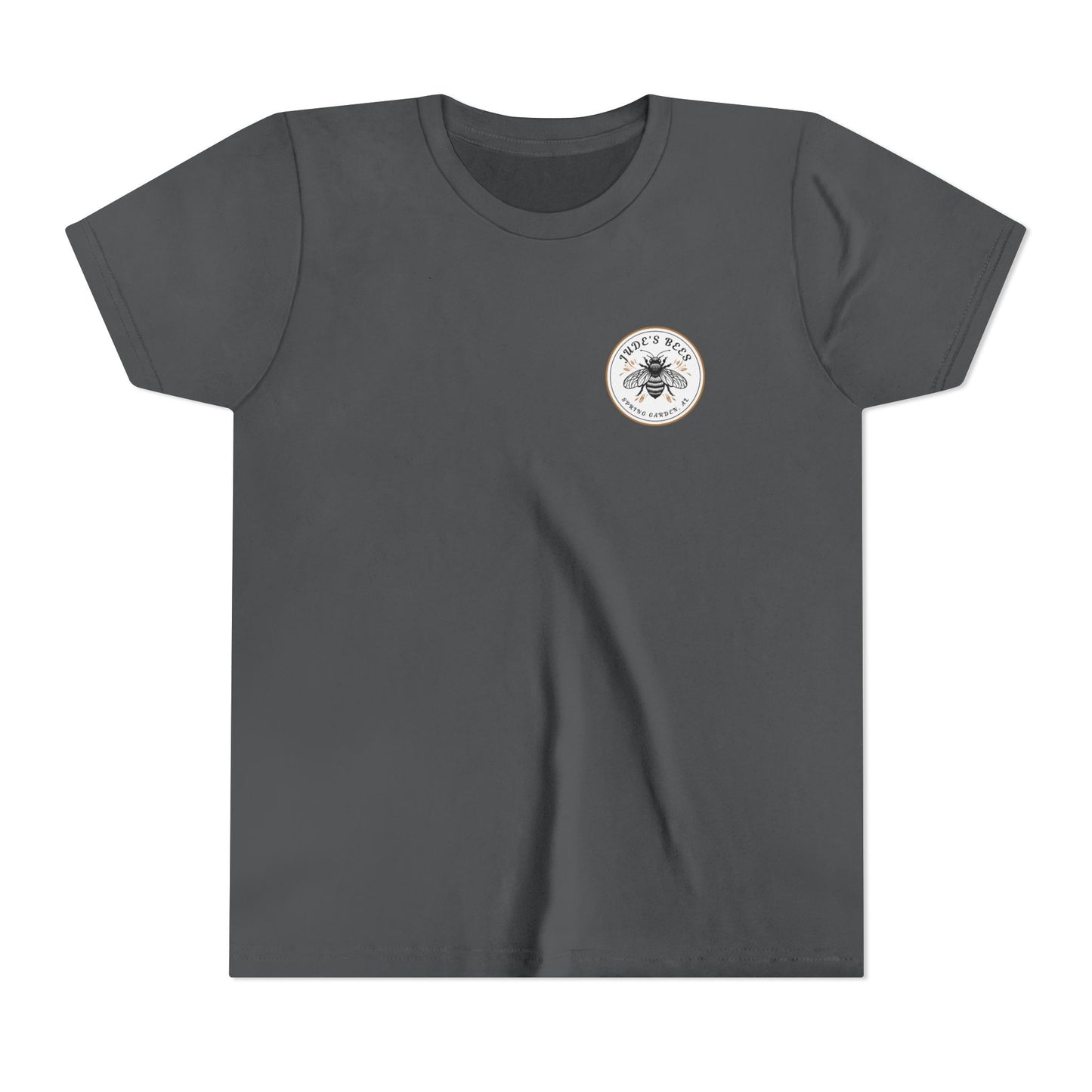 Jude's Bees Youth Bee Graphic Tee, Cute Kids Shirt, Insect Lover Gift, Summer Fashion, Trendy Playwear