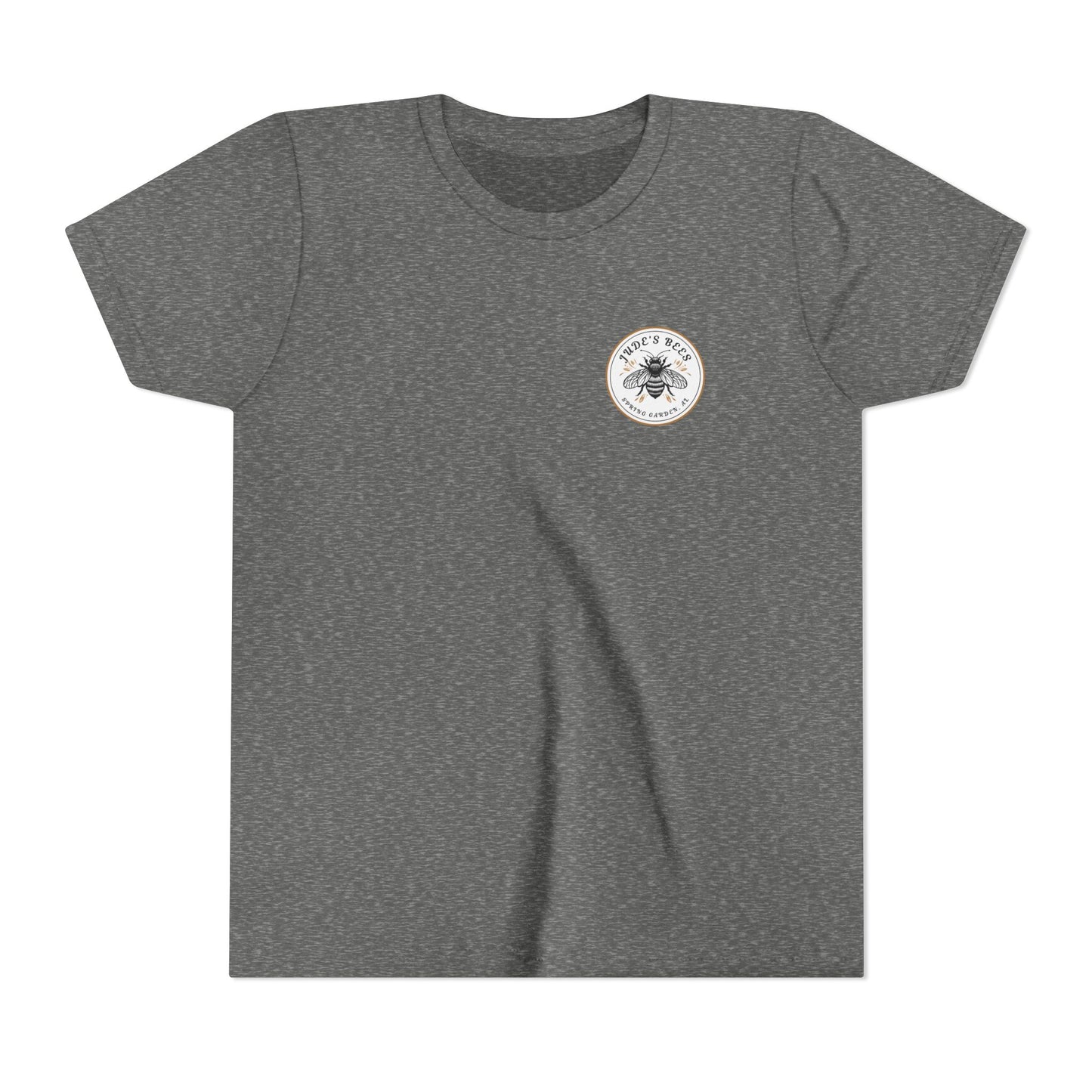 Jude's Bees Youth Bee Graphic Tee, Cute Kids Shirt, Insect Lover Gift, Summer Fashion, Trendy Playwear