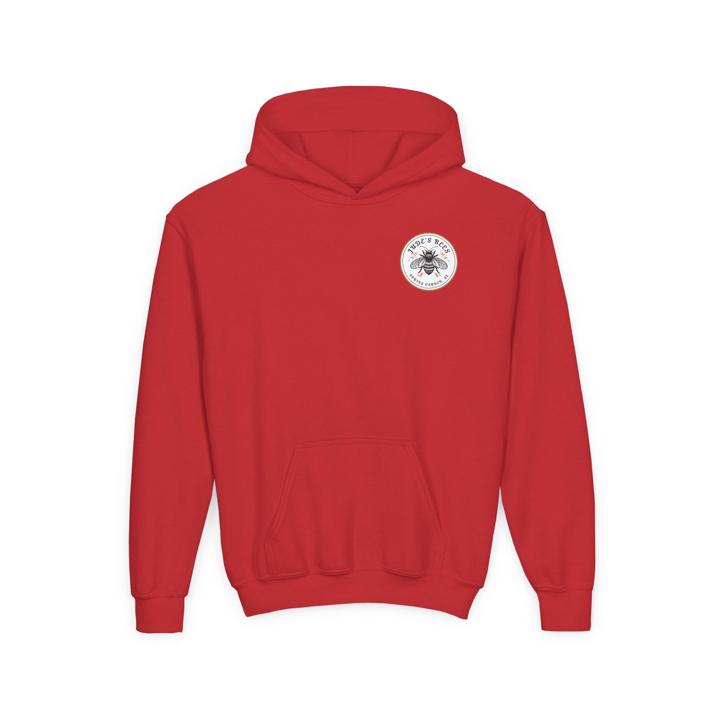 Jude;s Bees-Themed Youth Hoodie, Perfect for Nature Lovers, Unique Gift, Eco-Friendly Apparel, Spring Fashion