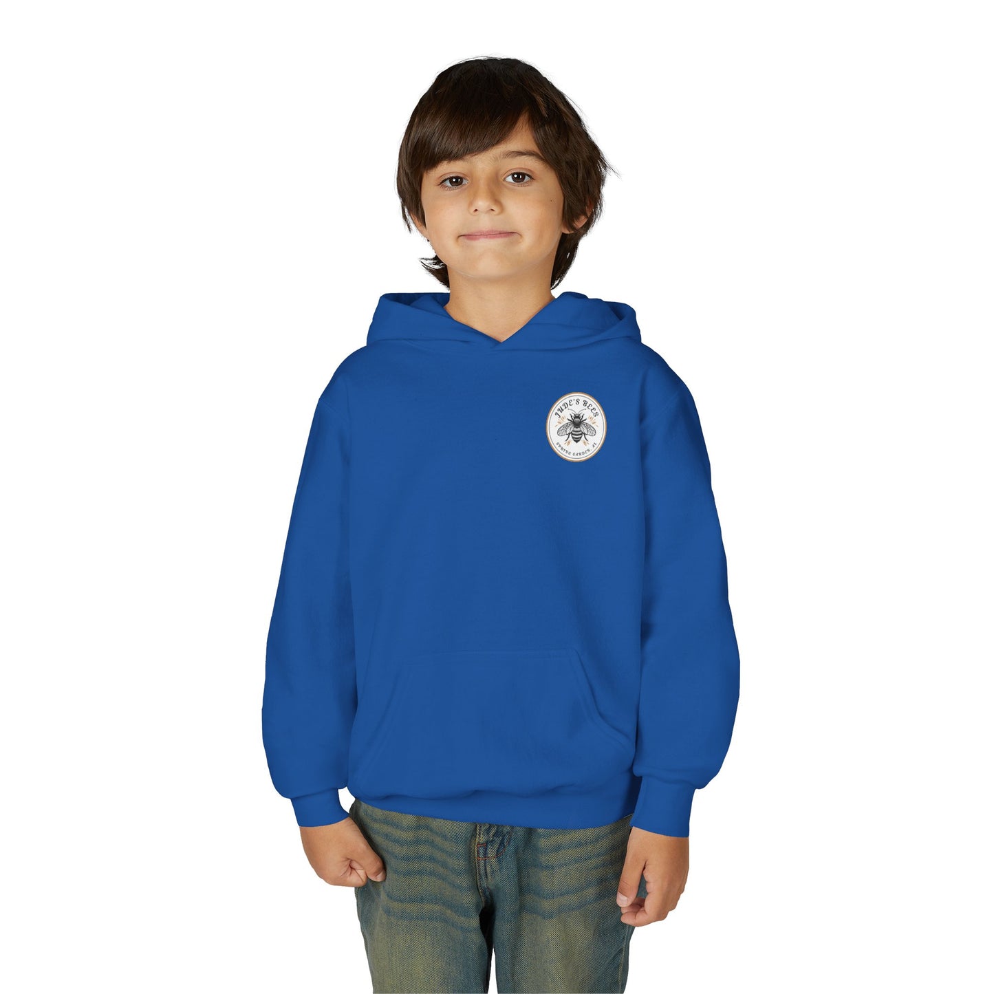 Jude;s Bees-Themed Youth Hoodie, Perfect for Nature Lovers, Unique Gift, Eco-Friendly Apparel, Spring Fashion