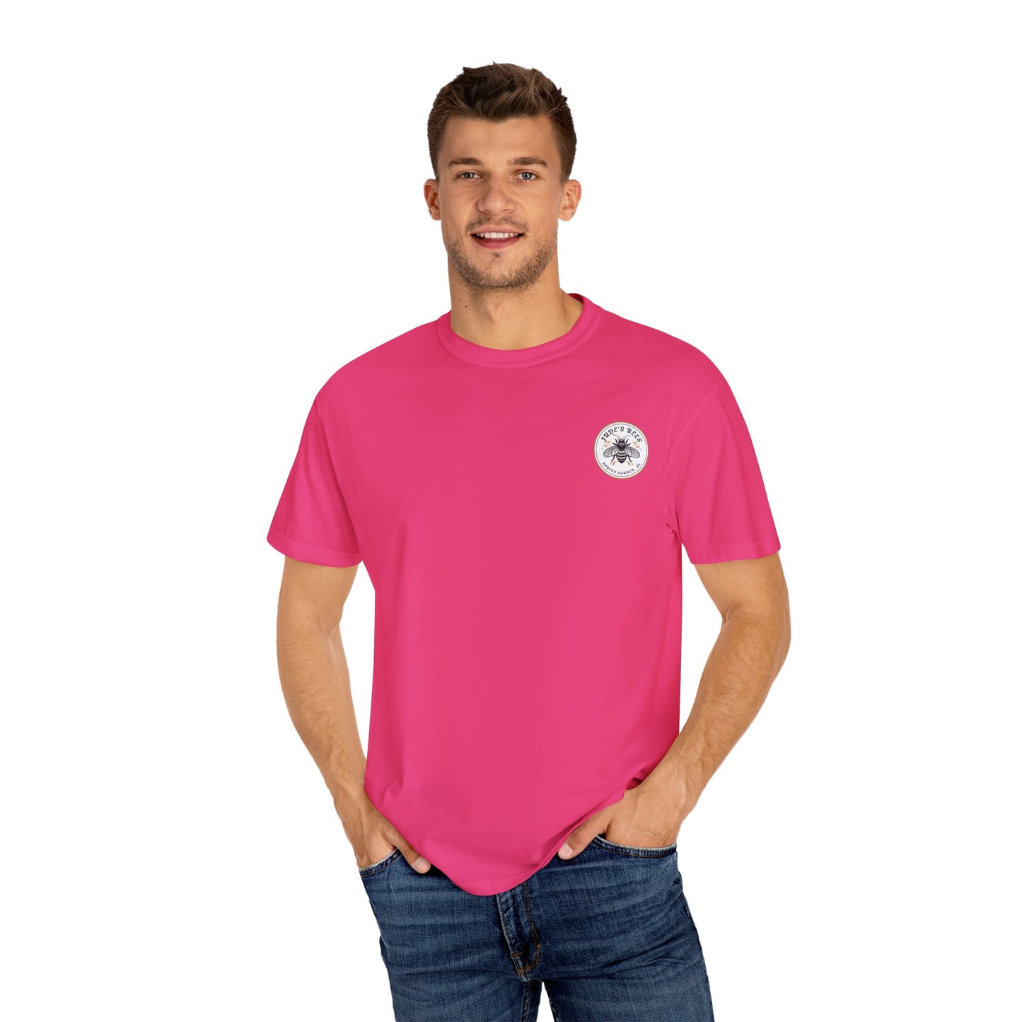 Jude's Bees is Buzzing with Style: Custom Unisex Bee T-Shirt for Nature Lovers, Gift for Gardeners, Summer Essential, Bee Enthusiast Tee, [...]