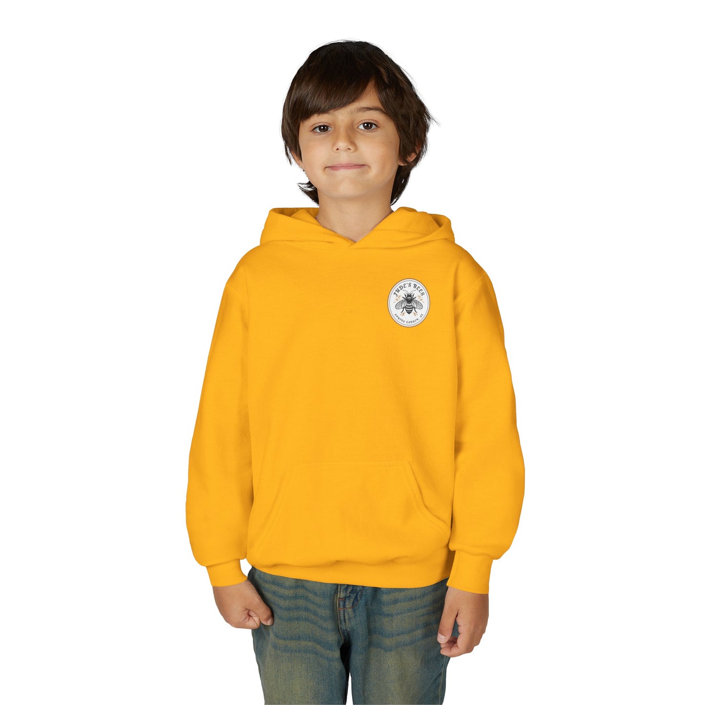 Jude;s Bees-Themed Youth Hoodie, Perfect for Nature Lovers, Unique Gift, Eco-Friendly Apparel, Spring Fashion