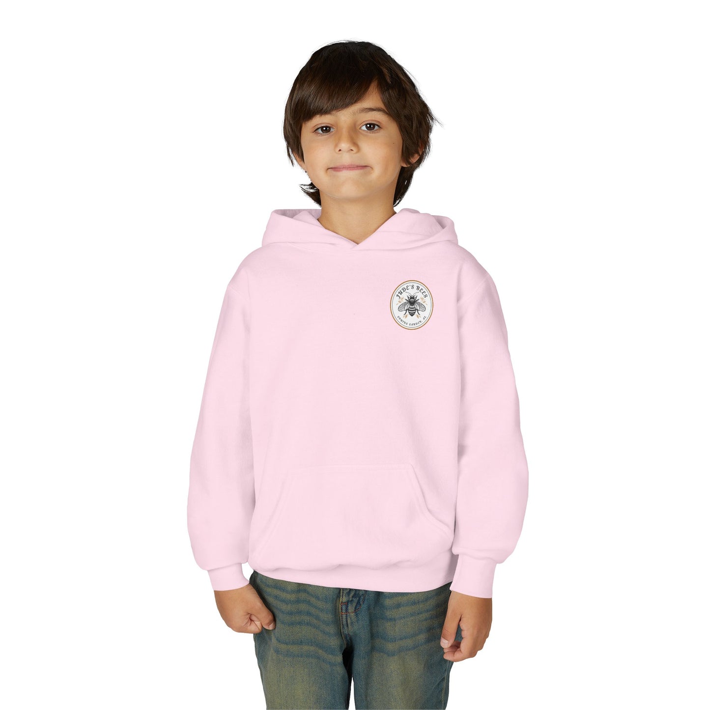Jude;s Bees-Themed Youth Hoodie, Perfect for Nature Lovers, Unique Gift, Eco-Friendly Apparel, Spring Fashion