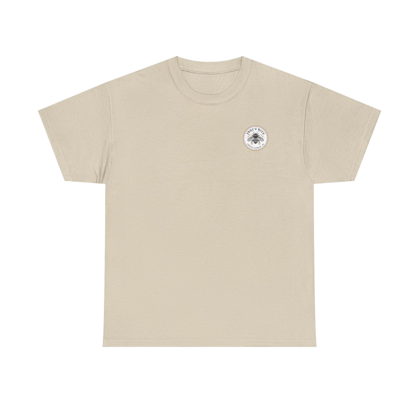 Bee Graphic Unisex Heavy Cotton Tee, Nature Lover Shirt, Bee Keeper Gift, Spring Garden Tee, Eco-Friendly Apparel