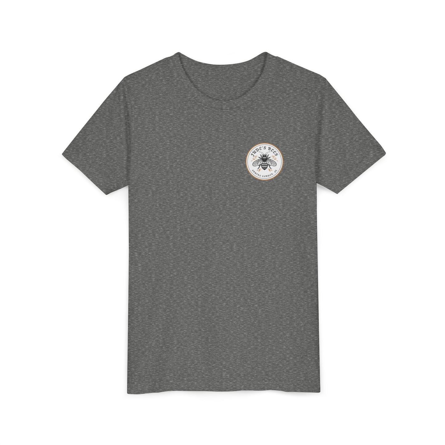Jude's Bees Youth Bee Graphic Tee, Cute Kids Shirt, Insect Lover Gift, Summer Fashion, Trendy Playwear