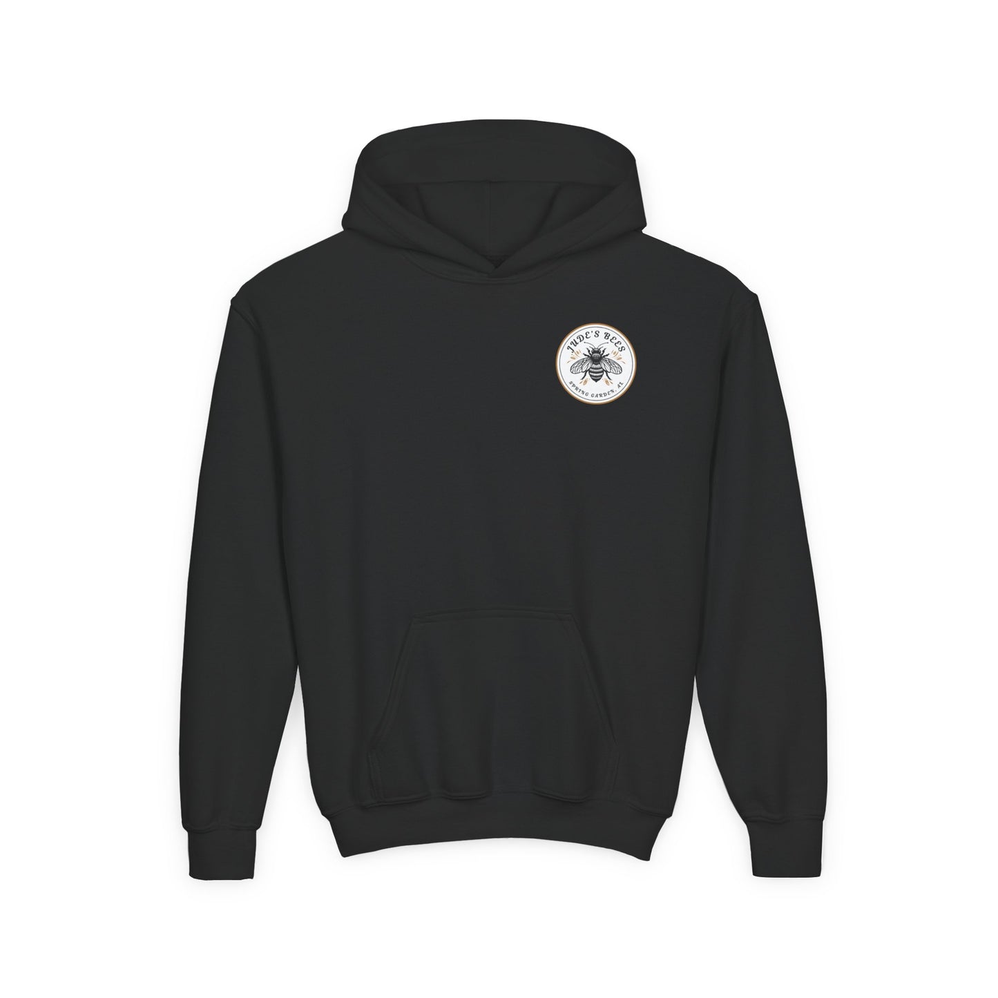 Jude;s Bees-Themed Youth Hoodie, Perfect for Nature Lovers, Unique Gift, Eco-Friendly Apparel, Spring Fashion