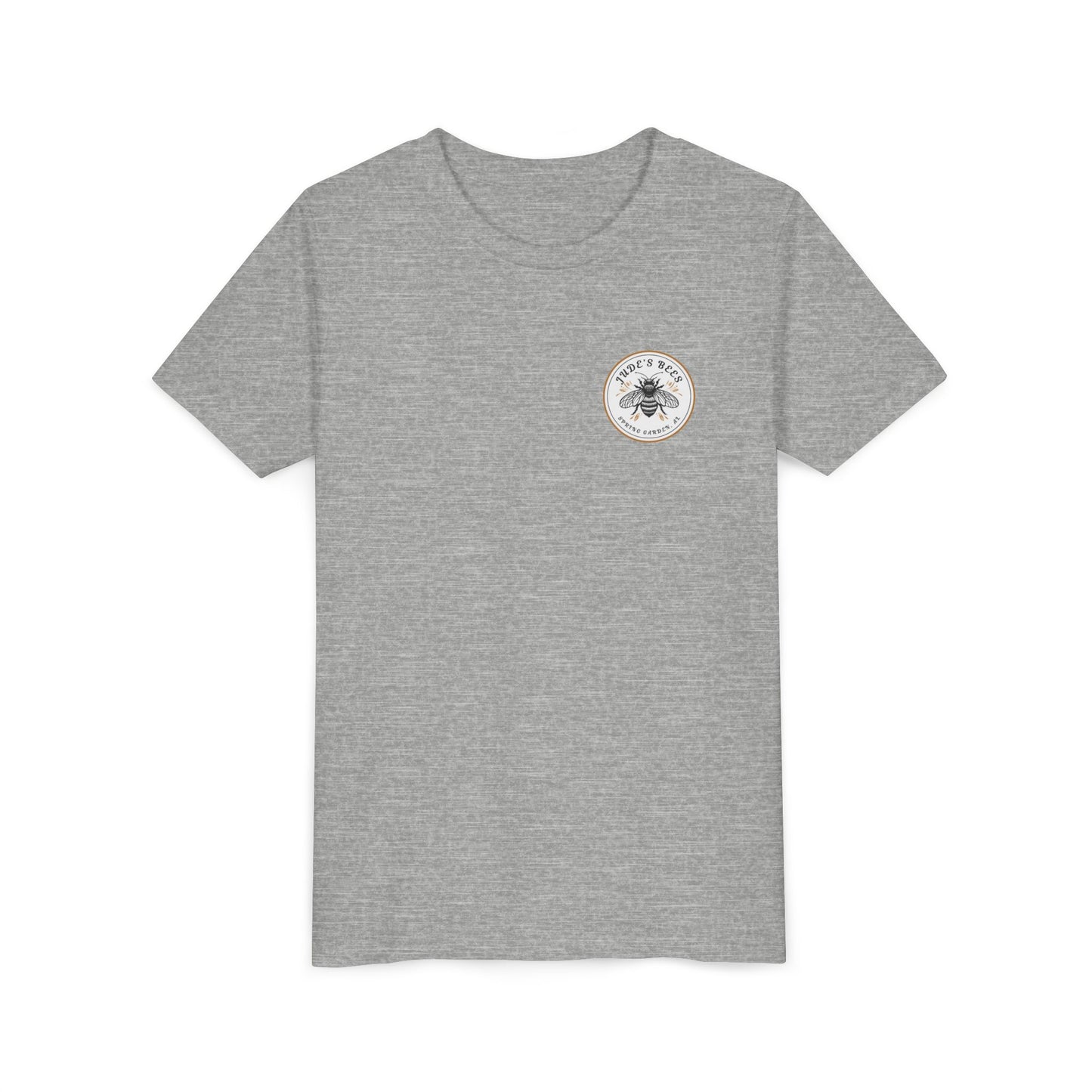 Jude's Bees Youth Bee Graphic Tee, Cute Kids Shirt, Insect Lover Gift, Summer Fashion, Trendy Playwear