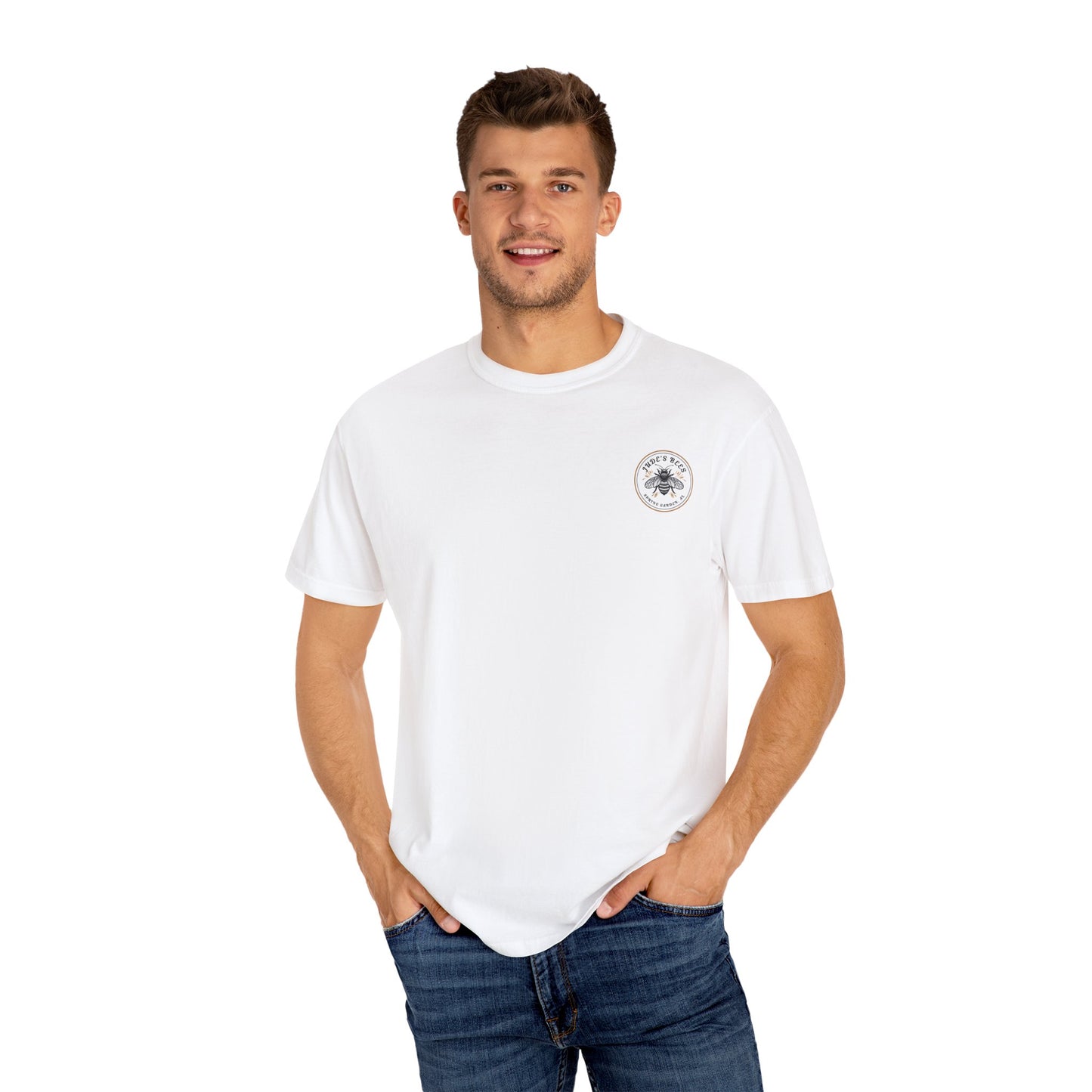 Jude's Bees is Buzzing with Style: Custom Unisex Bee T-Shirt for Nature Lovers, Gift for Gardeners, Summer Essential, Bee Enthusiast Tee, [...]