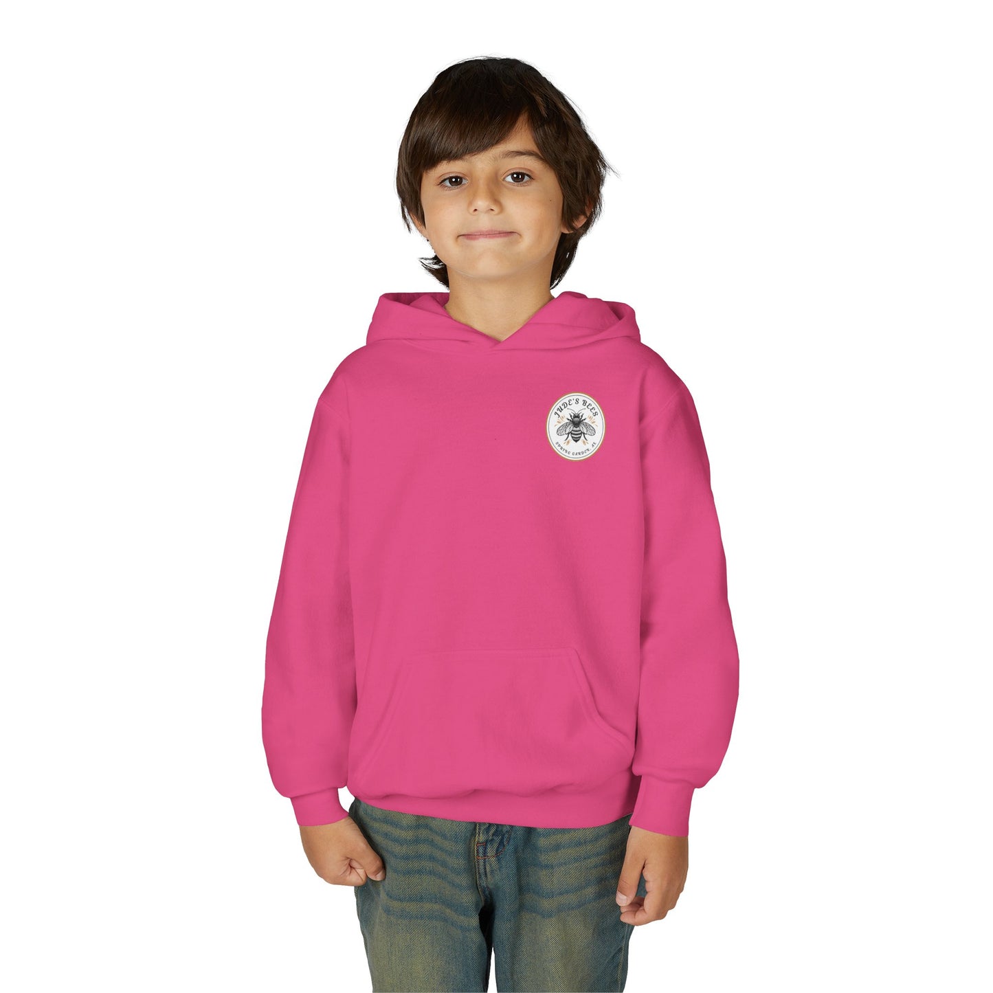 Jude;s Bees-Themed Youth Hoodie, Perfect for Nature Lovers, Unique Gift, Eco-Friendly Apparel, Spring Fashion