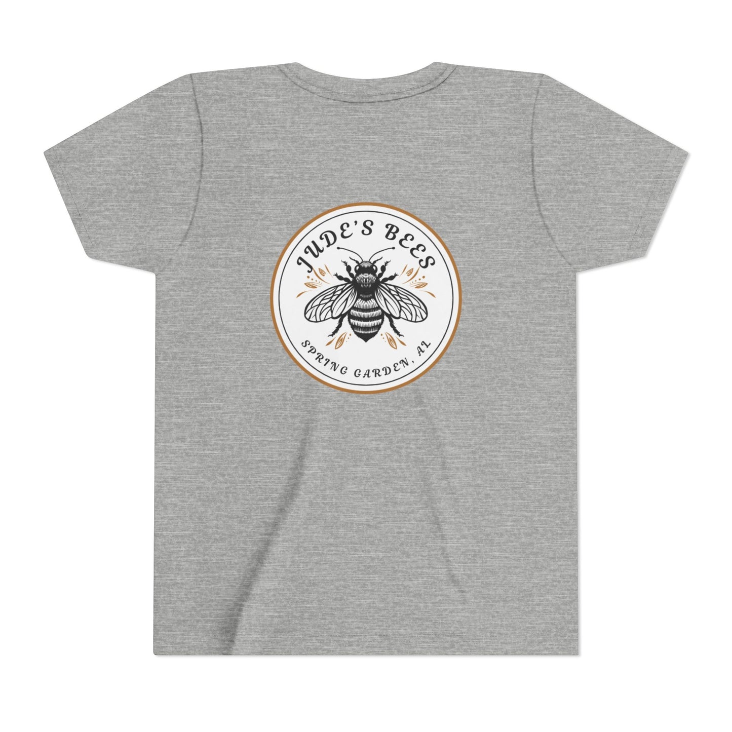 Jude's Bees Youth Bee Graphic Tee, Cute Kids Shirt, Insect Lover Gift, Summer Fashion, Trendy Playwear