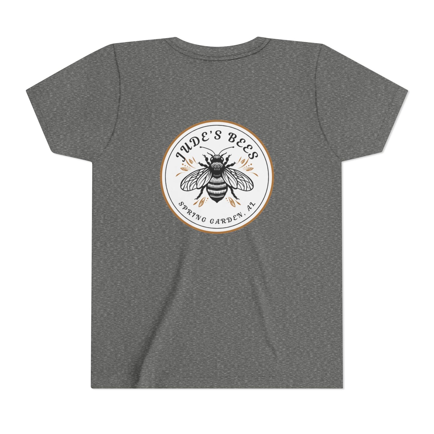 Jude's Bees Youth Bee Graphic Tee, Cute Kids Shirt, Insect Lover Gift, Summer Fashion, Trendy Playwear