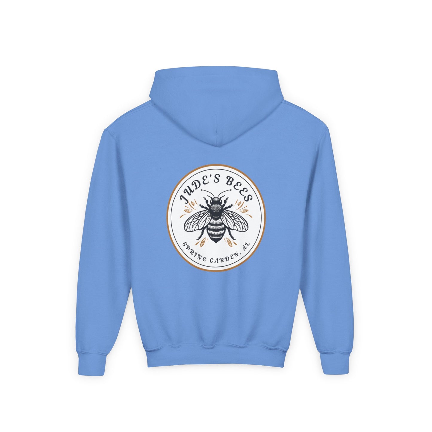 Jude;s Bees-Themed Youth Hoodie, Perfect for Nature Lovers, Unique Gift, Eco-Friendly Apparel, Spring Fashion