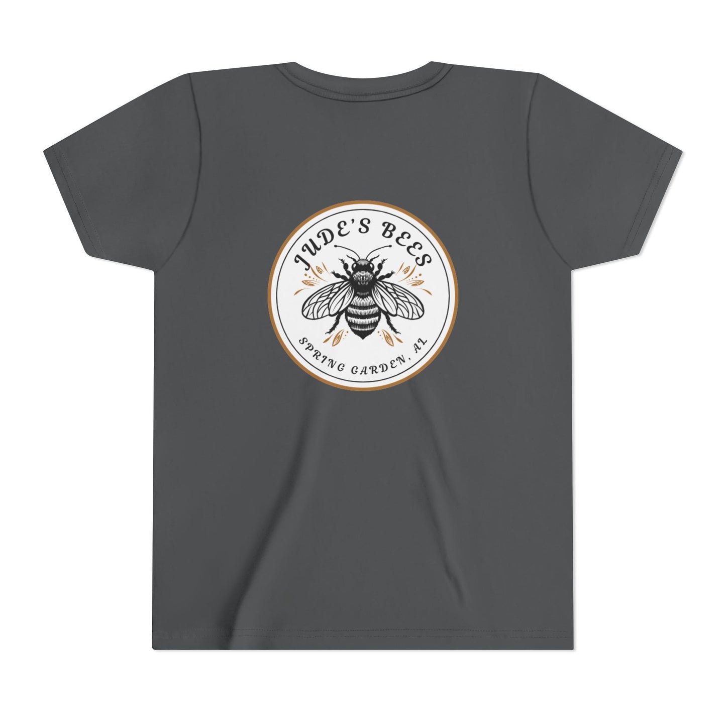Jude's Bees Youth Bee Graphic Tee, Cute Kids Shirt, Insect Lover Gift, Summer Fashion, Trendy Playwear