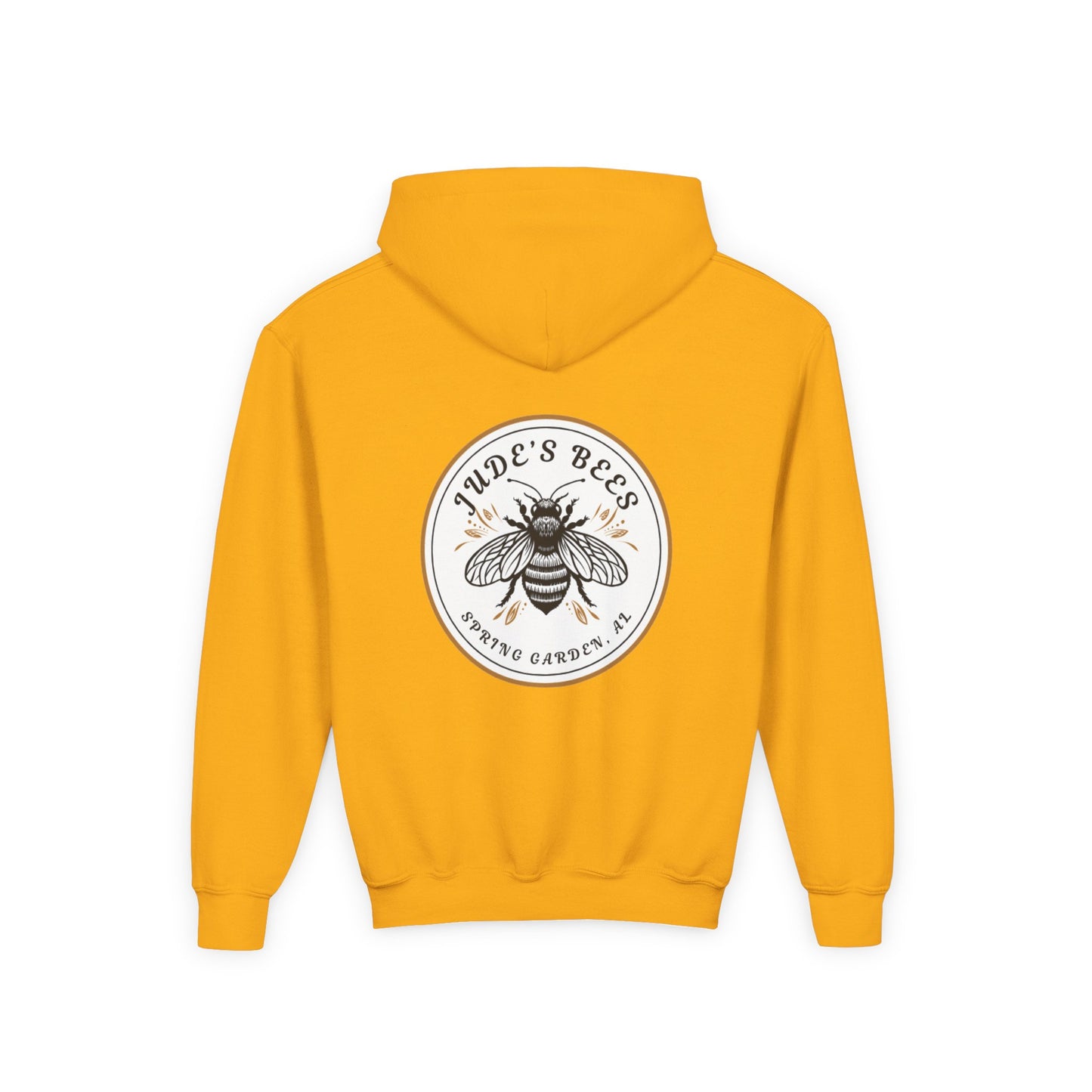 Jude;s Bees-Themed Youth Hoodie, Perfect for Nature Lovers, Unique Gift, Eco-Friendly Apparel, Spring Fashion