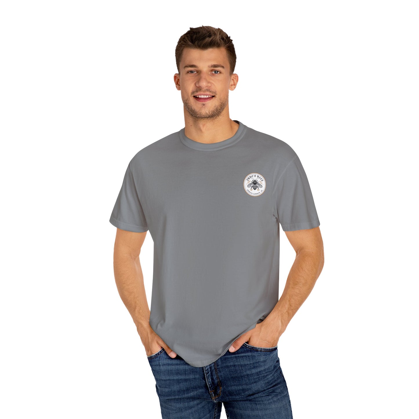 Jude's Bees is Buzzing with Style: Custom Unisex Bee T-Shirt for Nature Lovers, Gift for Gardeners, Summer Essential, Bee Enthusiast Tee, [...]