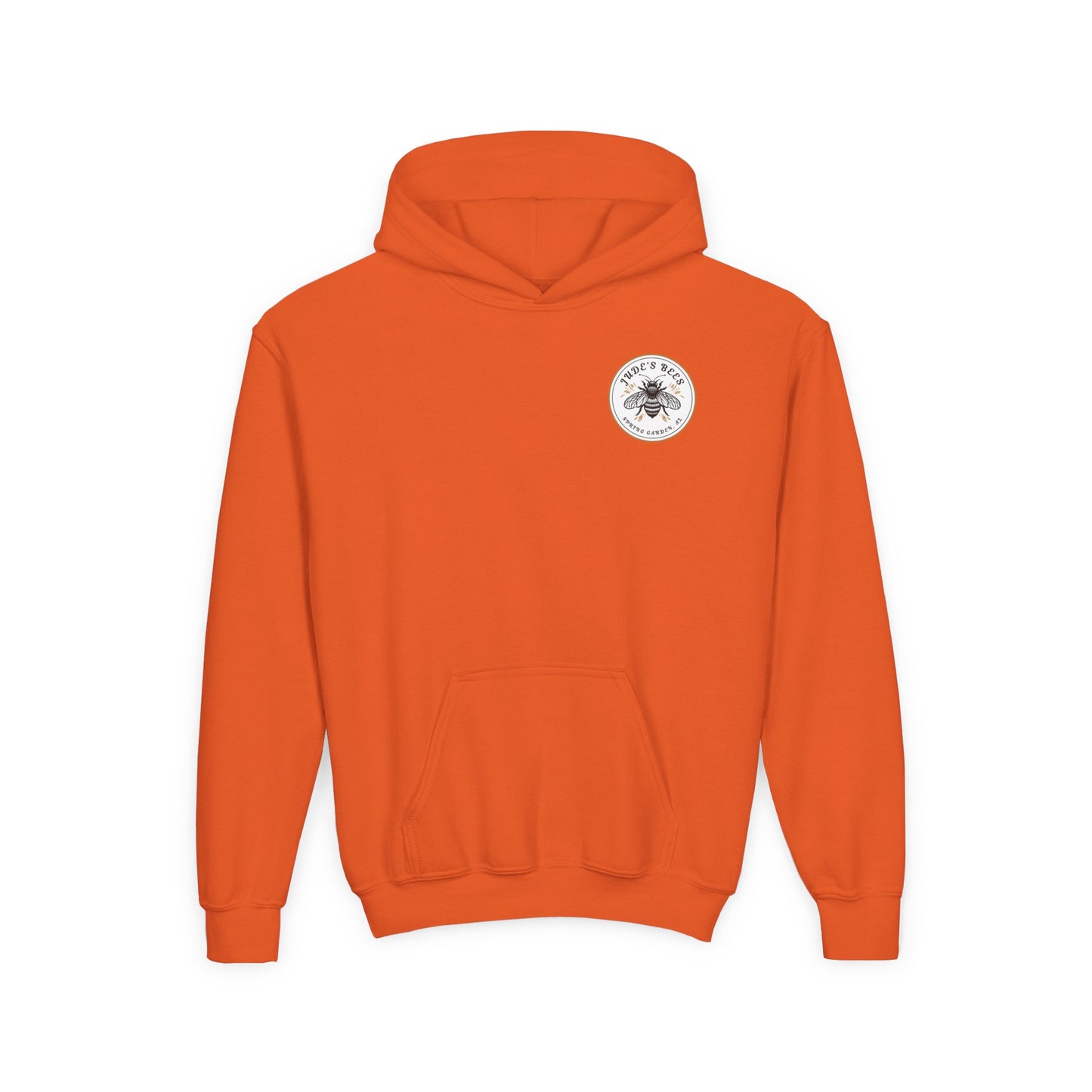 Jude;s Bees-Themed Youth Hoodie, Perfect for Nature Lovers, Unique Gift, Eco-Friendly Apparel, Spring Fashion