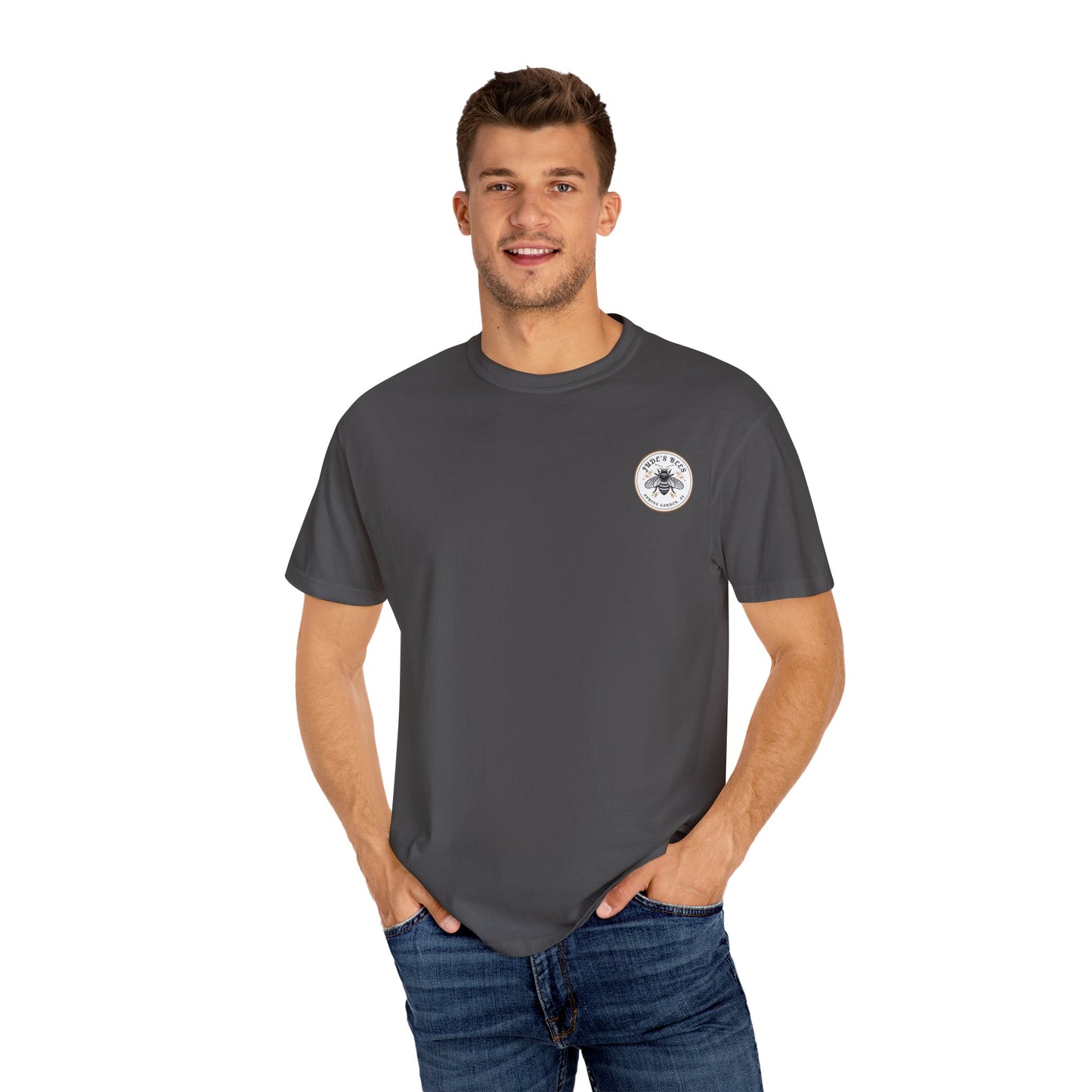 Jude's Bees is Buzzing with Style: Custom Unisex Bee T-Shirt for Nature Lovers, Gift for Gardeners, Summer Essential, Bee Enthusiast Tee, [...]