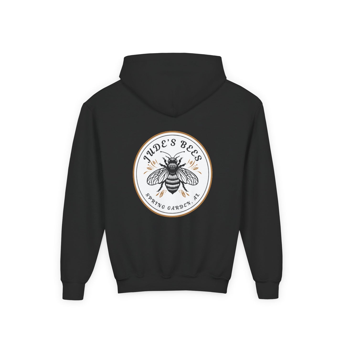 Jude;s Bees-Themed Youth Hoodie, Perfect for Nature Lovers, Unique Gift, Eco-Friendly Apparel, Spring Fashion