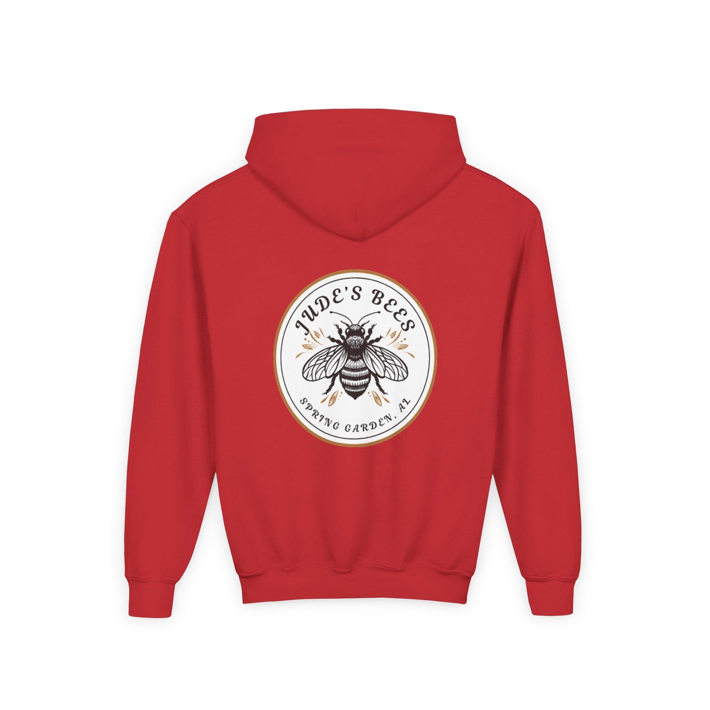 Jude;s Bees-Themed Youth Hoodie, Perfect for Nature Lovers, Unique Gift, Eco-Friendly Apparel, Spring Fashion