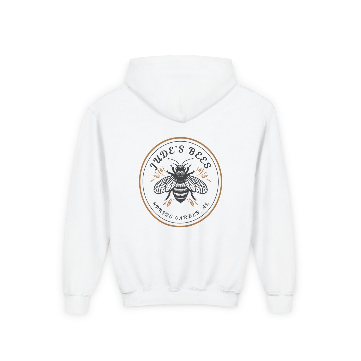 Jude;s Bees-Themed Youth Hoodie, Perfect for Nature Lovers, Unique Gift, Eco-Friendly Apparel, Spring Fashion