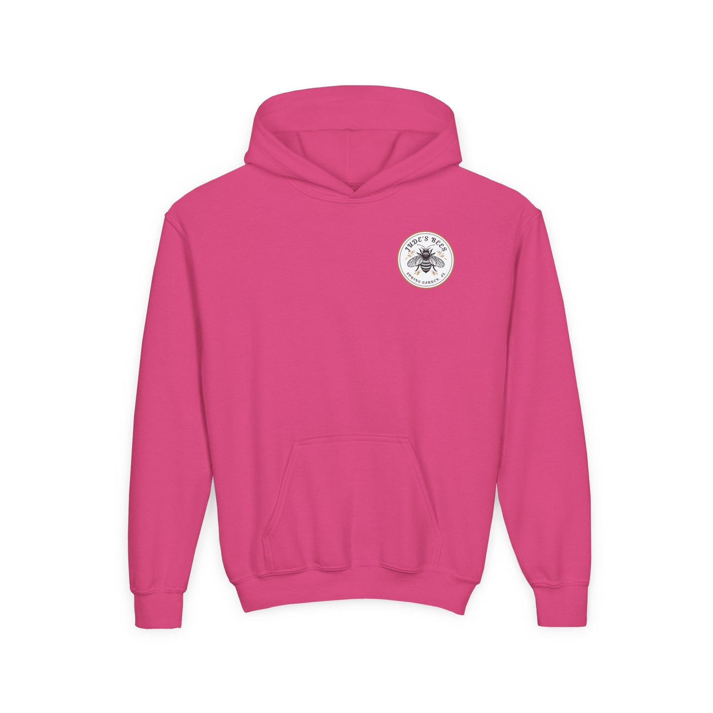 Jude;s Bees-Themed Youth Hoodie, Perfect for Nature Lovers, Unique Gift, Eco-Friendly Apparel, Spring Fashion