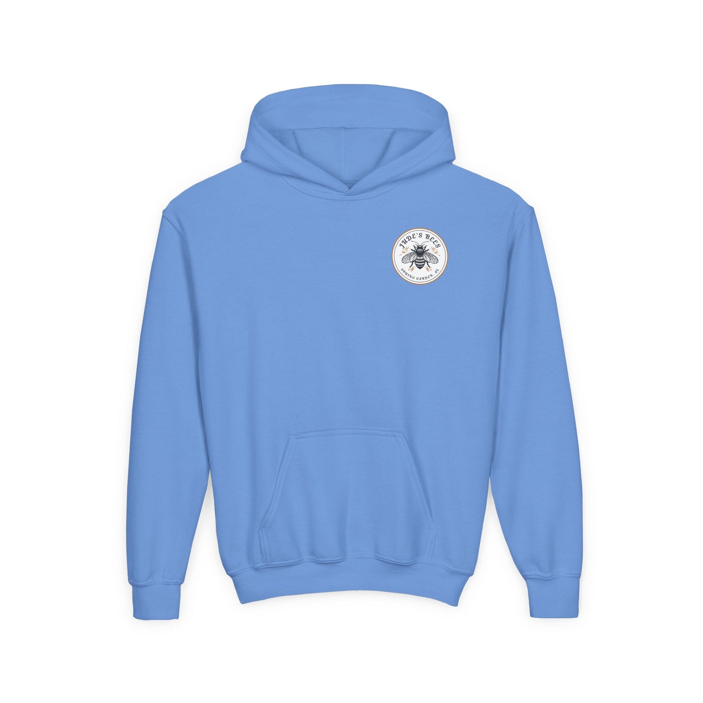 Jude;s Bees-Themed Youth Hoodie, Perfect for Nature Lovers, Unique Gift, Eco-Friendly Apparel, Spring Fashion