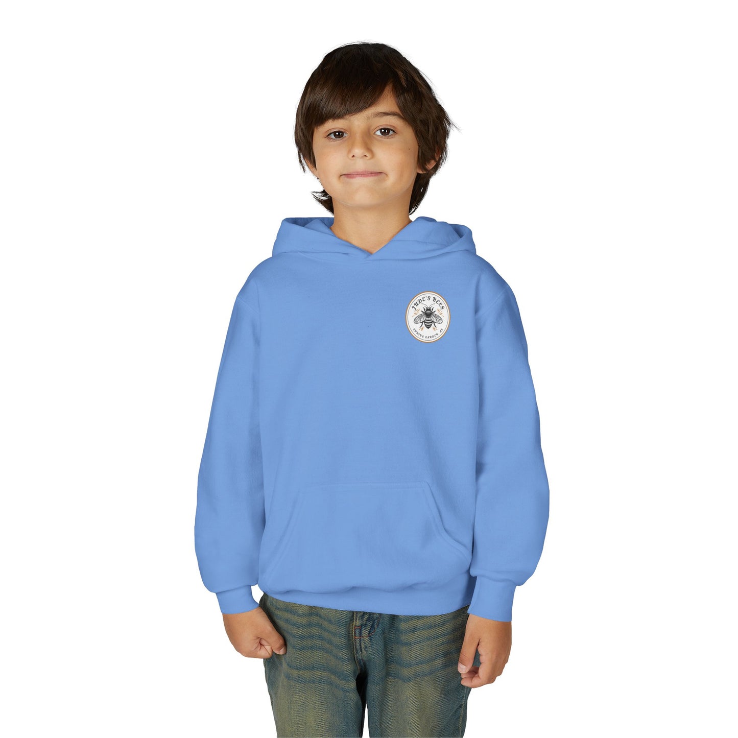 Jude;s Bees-Themed Youth Hoodie, Perfect for Nature Lovers, Unique Gift, Eco-Friendly Apparel, Spring Fashion
