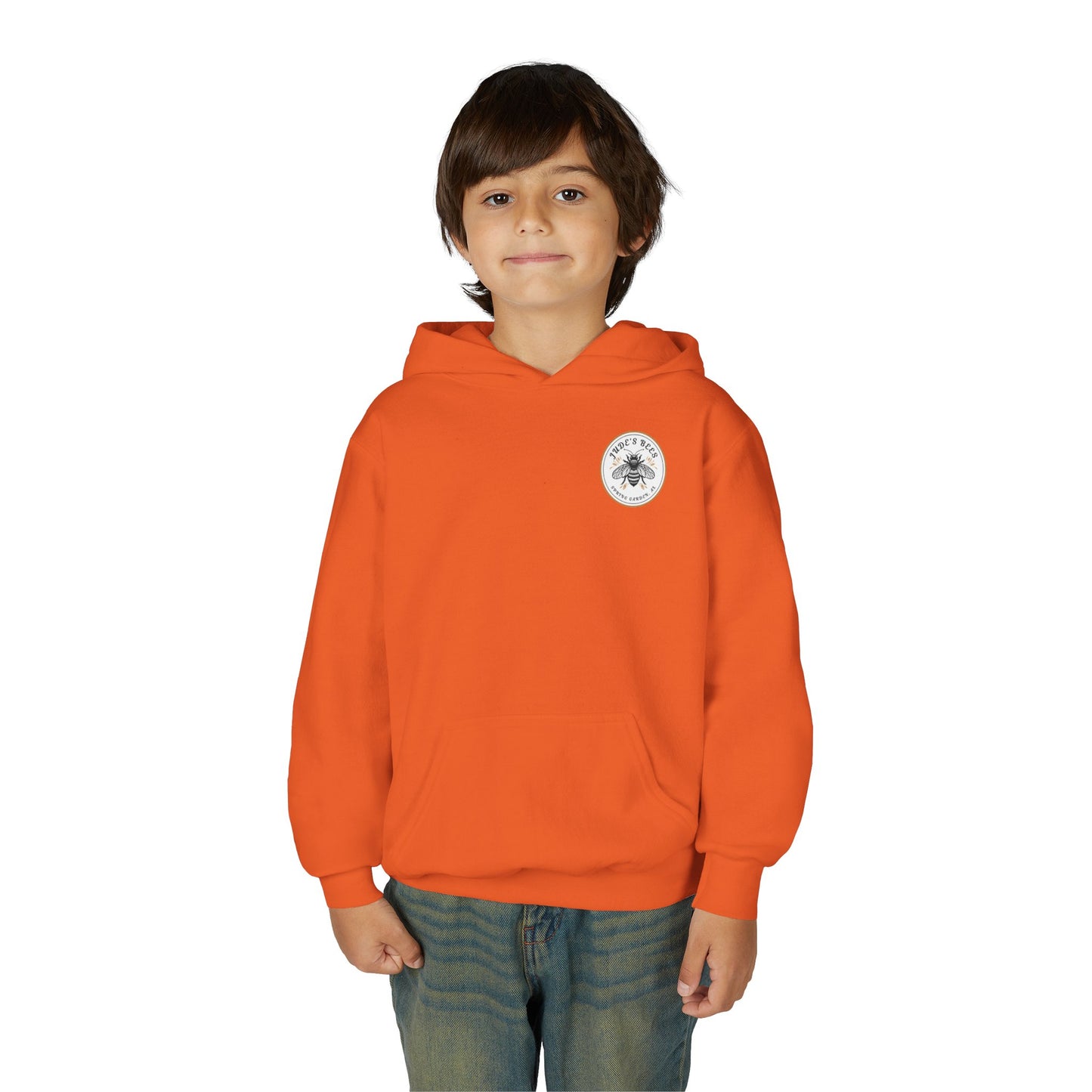 Jude;s Bees-Themed Youth Hoodie, Perfect for Nature Lovers, Unique Gift, Eco-Friendly Apparel, Spring Fashion