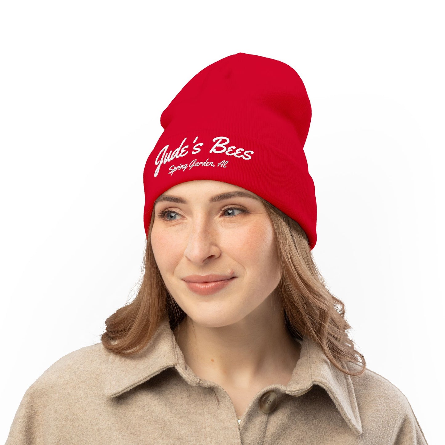Jude's Bees Embroidery, Custom Winter Hat, Cozy Headwear, Perfect Birthday Gift, Winter Accessory, Bee [...]